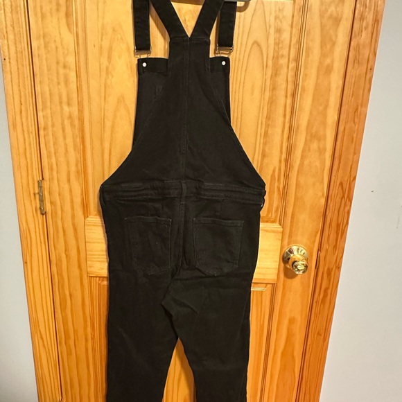 GAP Maternity Black Denim Overalls Size M - Picture 5 of 8